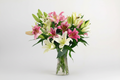 white and pink lilium 10