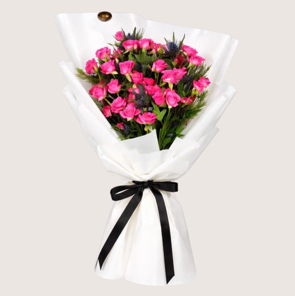 Baby Ross Pink Holland Hand Bouquet
