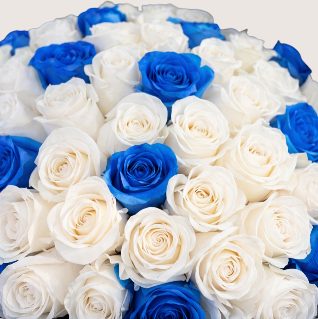 Blue And White Flower Bouquet 11