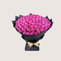 باقة يد 100 وردة أرجوانية داكنة 110