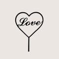 لافتة أكريليك "Love"