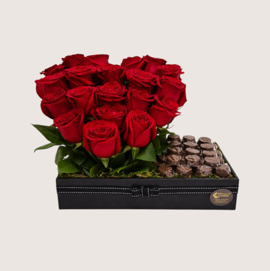 Love Flowers With Chocolates