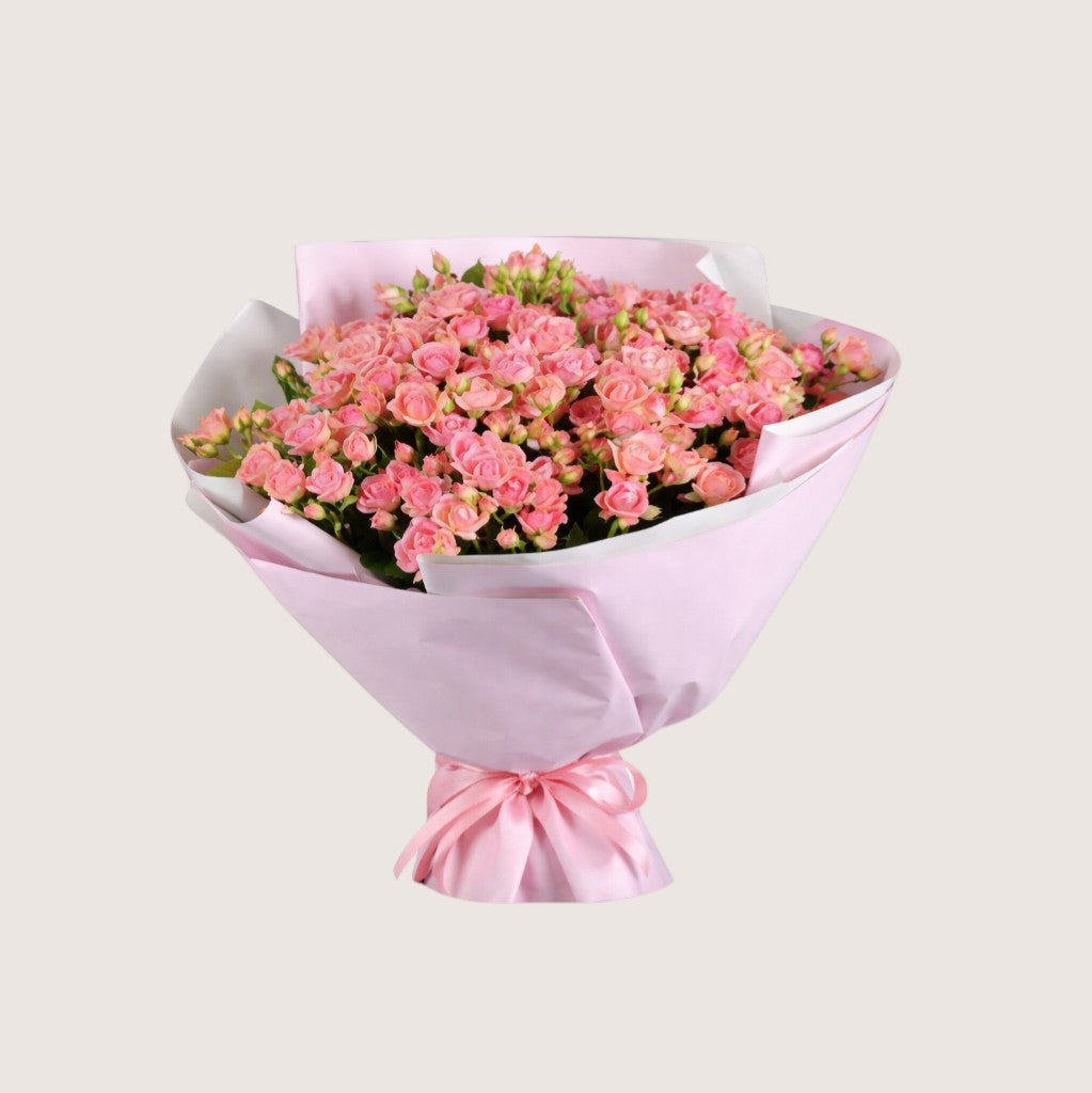 Peach Baby Rose Bouquet - 14