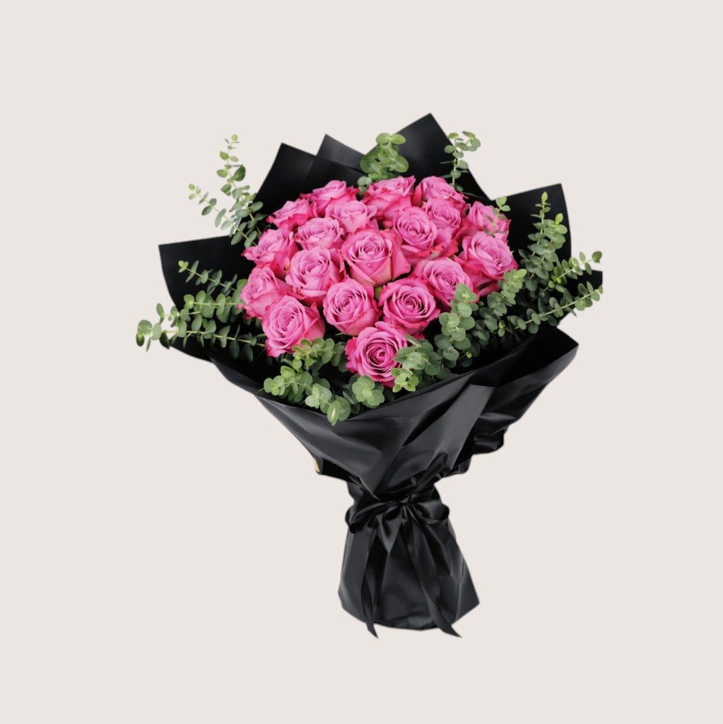Purple Rose Bouquet 9