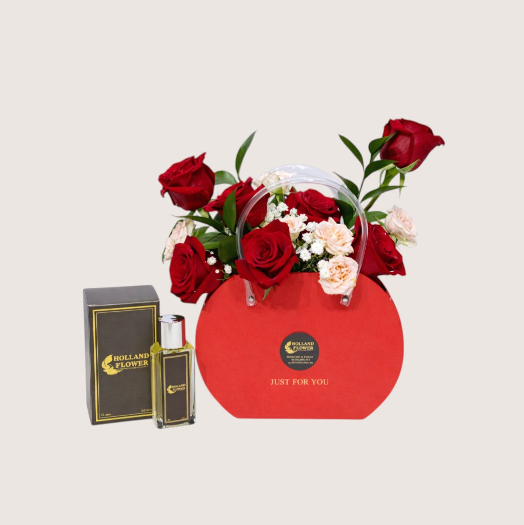 Red Bag With Perfume