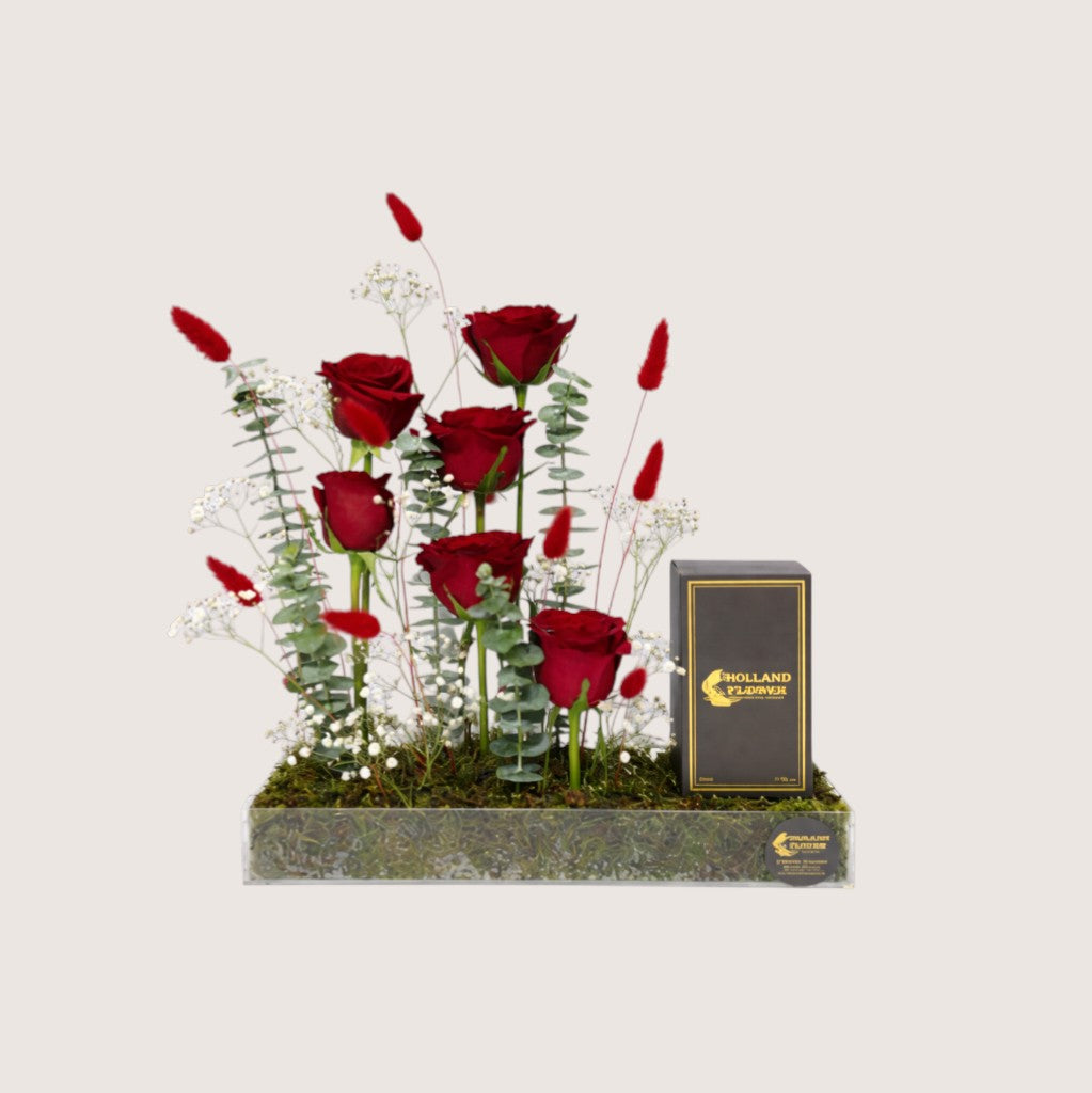 Red Flower Tray 2