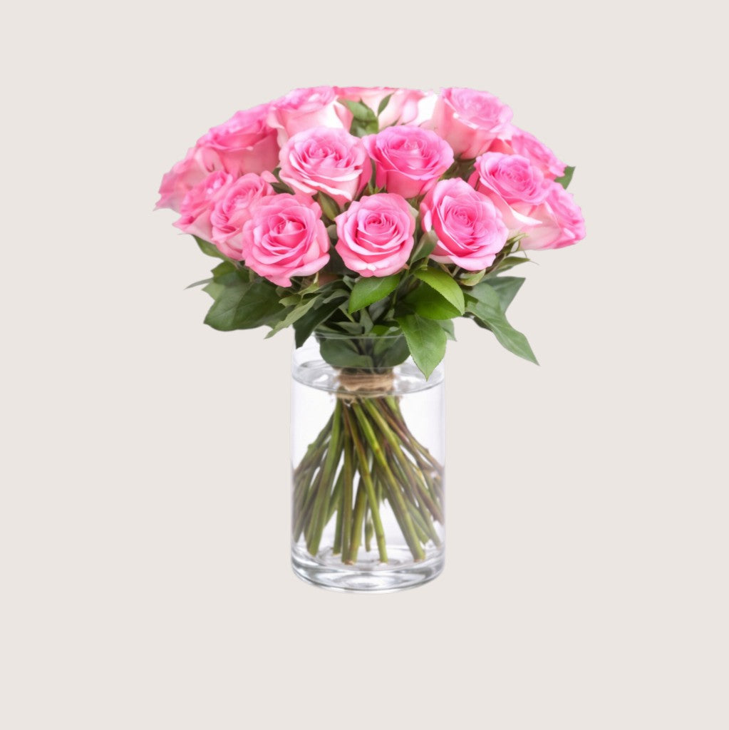 Vase 25 Pink Rose 006