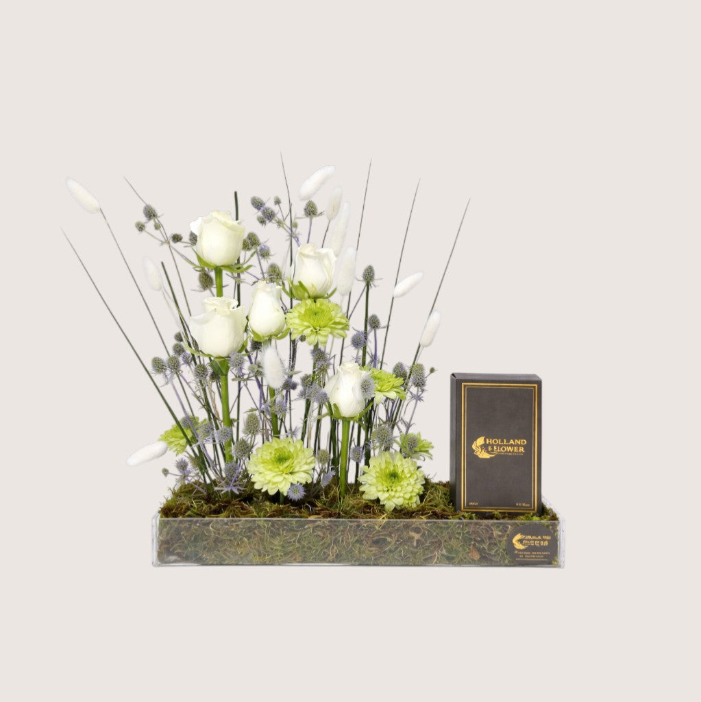 White Flower Tray 2