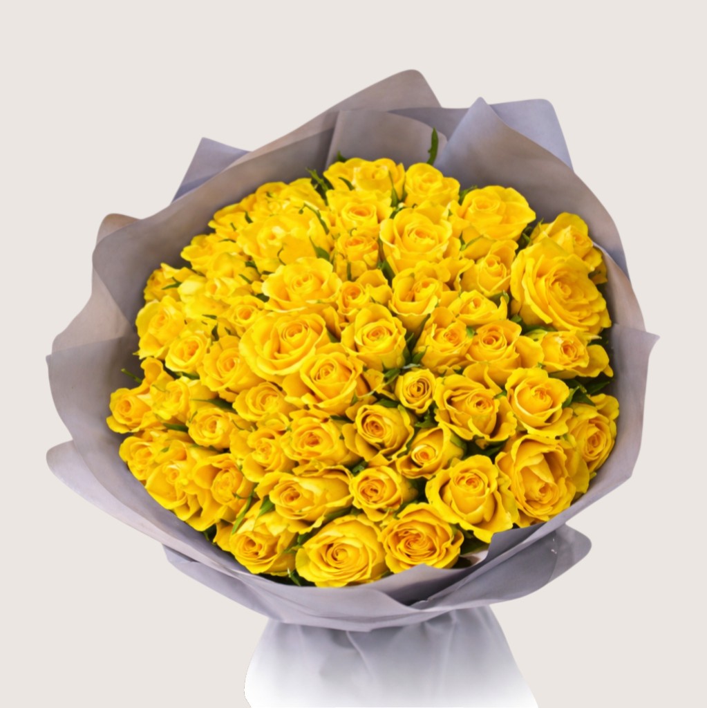 Yellow Rose Bouquet - 19